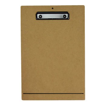 Klemmbrett zum Aufhängen mit Gummiband natur